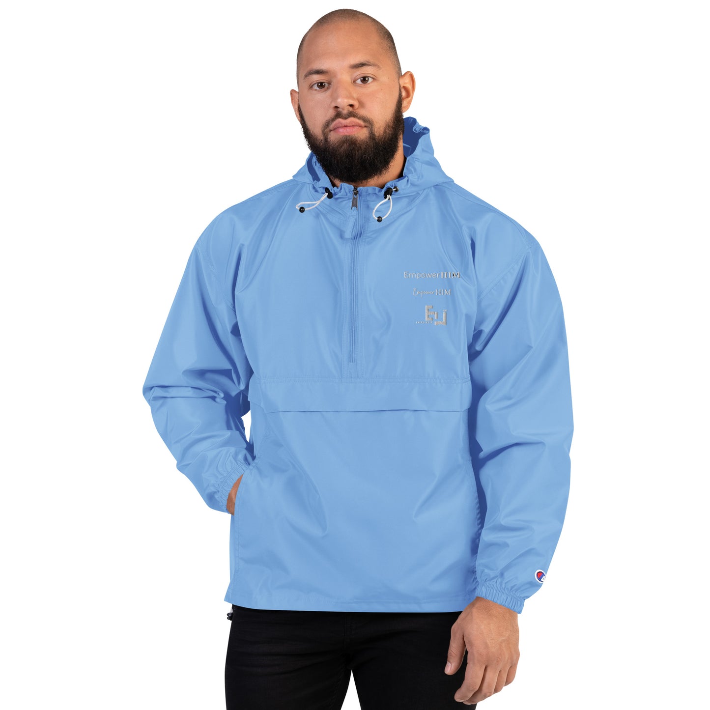 Three E/H Logo Packable Jacket